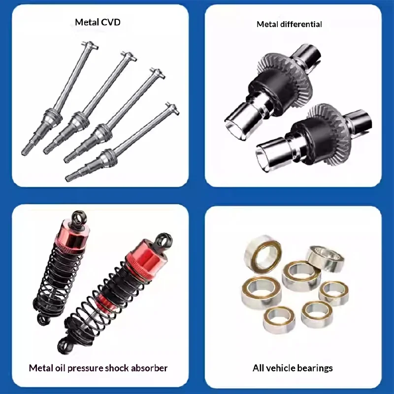 شاحنة RC بدون فرش 14208 1/14 - لعبة الوحش عالية السرعة على الطرق الوعرة 2.4G 4WD للأولاد