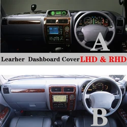 For Toyota Prado J90 TX VX 3400 1996-2001 Accessories PU Leather Dashmat Car Styling Dash Mat Dashboard Cover Anti-Dirty Carpet