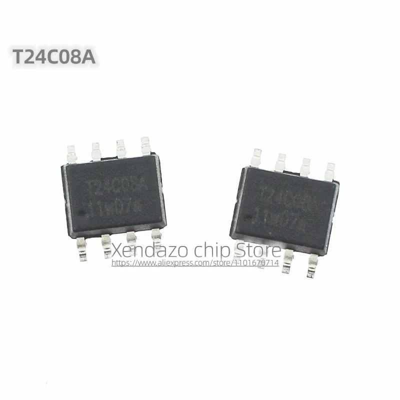 10pcs/lot T24C08A 24C08A 24C08 SOP-8 package Original genuine Memory chip