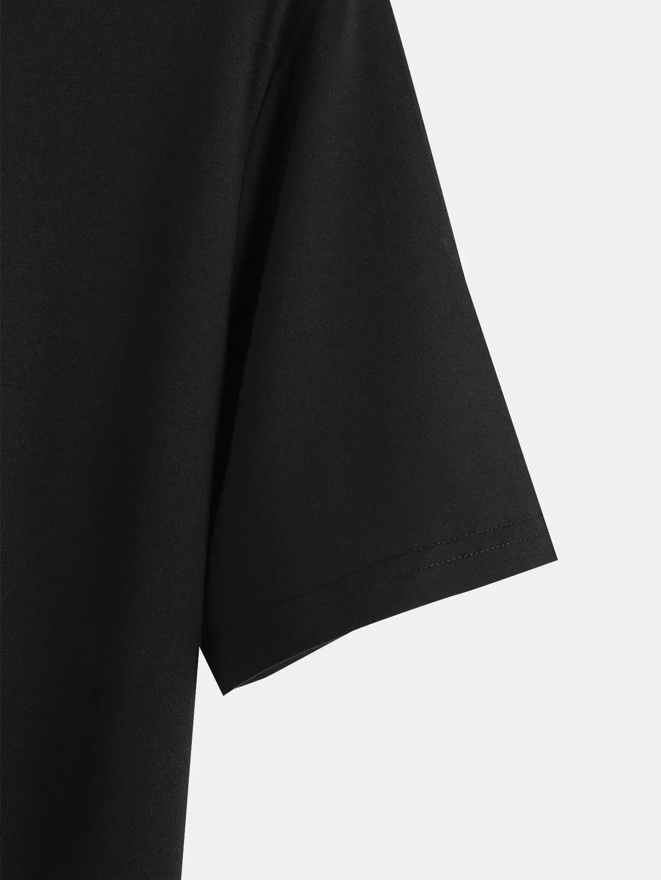 تي شيرت رجالي أسود بطبعة فرقة بيلي تالنت وتصميم الطيور ملابس كاجوال بأكمام قصيرة