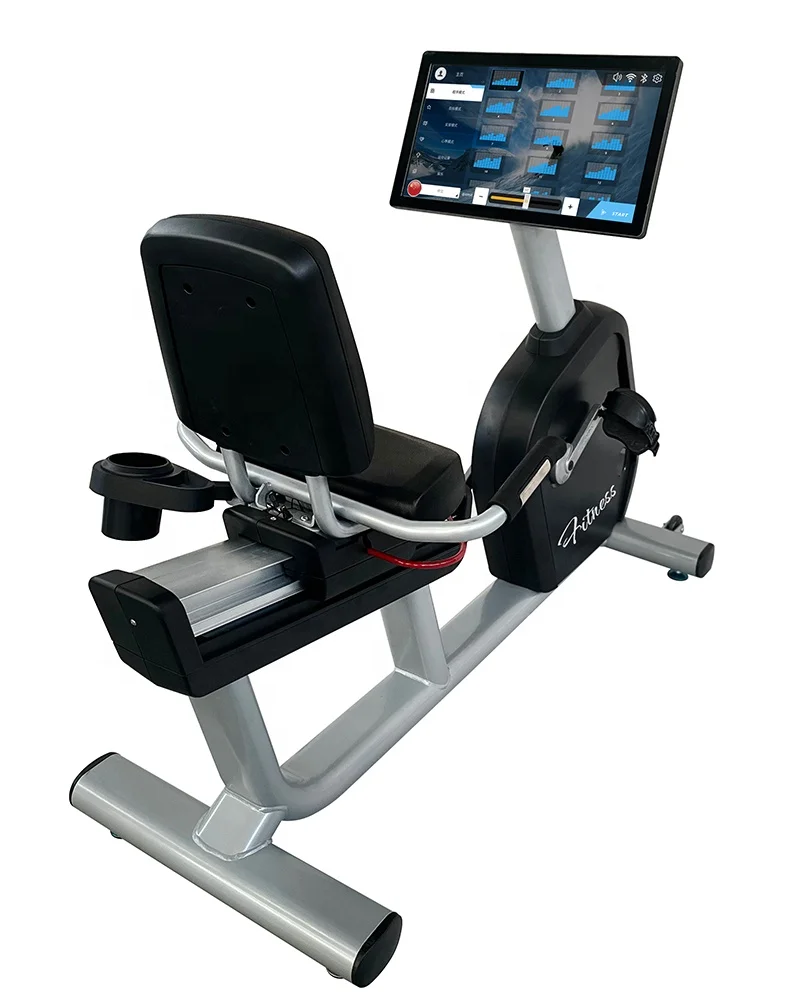 

Custom Logo Color Cardio Muscle Training Indoor Gym Club Equipment Recumbent Bike With LCD 21.5 in Display