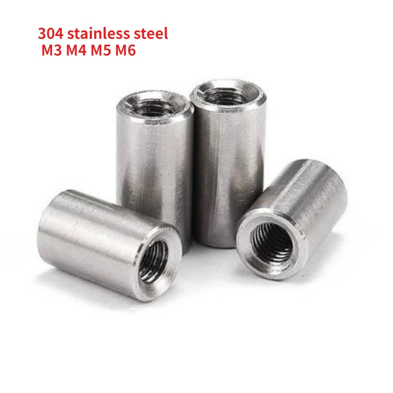 

10/20/30pcs M3 M4 M5 M6 304 Stainless Steel Internal Thread Cylindrical Pin GB120 Inner Tooth Positioning Pin OD 4mm-12mm