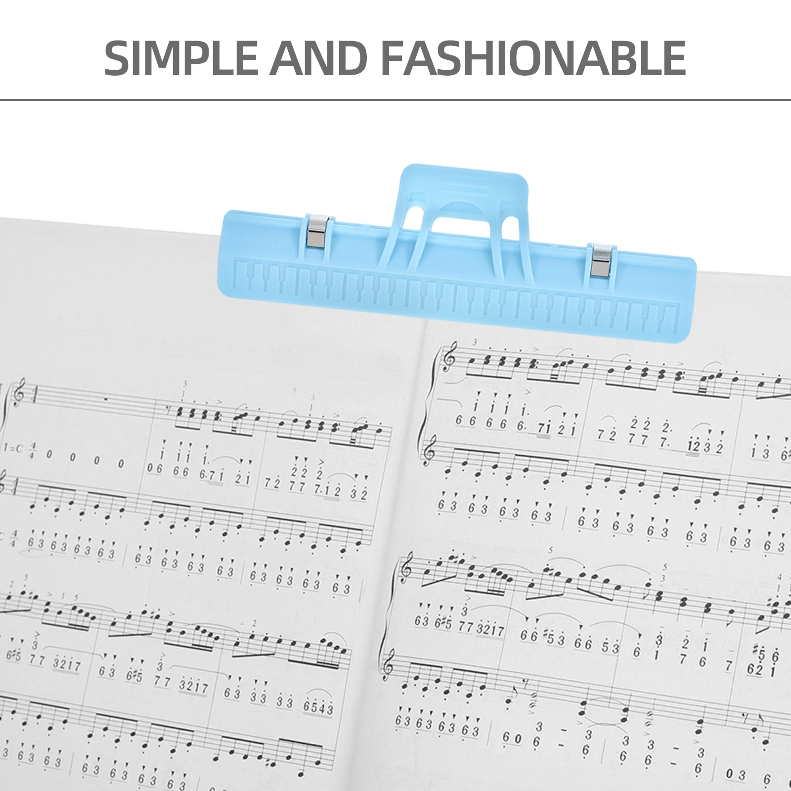 

3pcs Sheet Music Clips Piano Music Score Clip Page Holder Durable Bright Color Easy Carry Gift For Violin Players