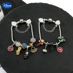 Superhero Avengers Infinty Stones Mjolnir Thor Hammer Iron Man Captain America Spiderman DIY Crystal Beads Charm Bracelet
