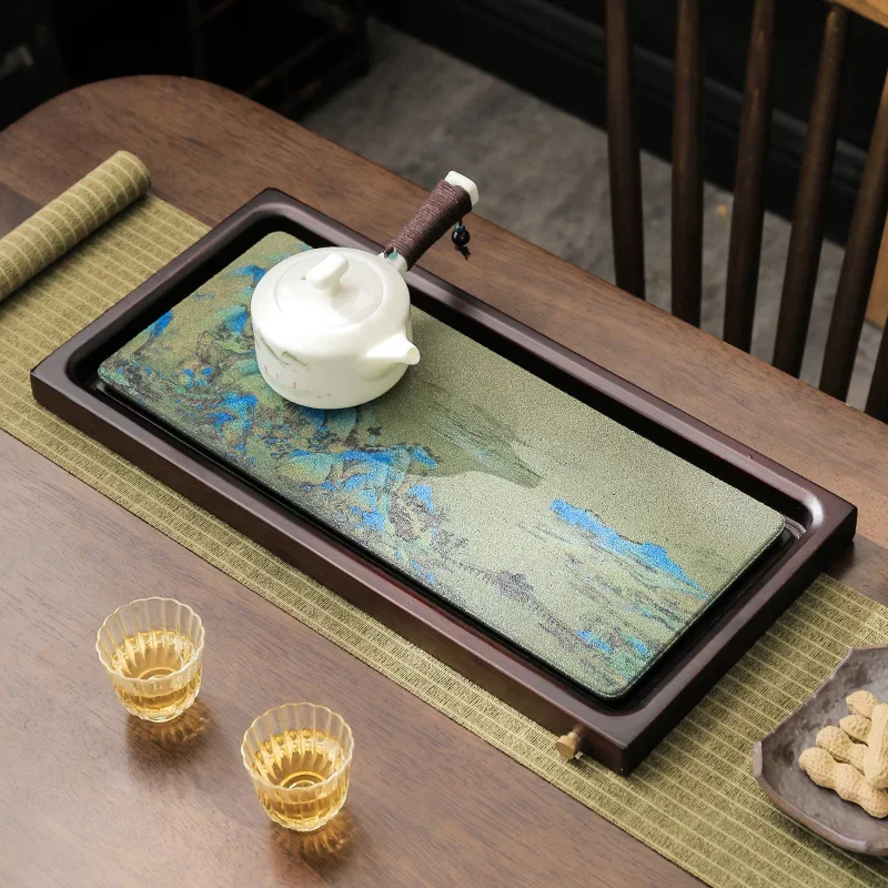 a*-Wooden Drinkware Tea Set Whisk Chinese Ceramic Box Porcelain Maker Tea Set Ceremony Samovar Lazy  De Te Home Decorationgs/.