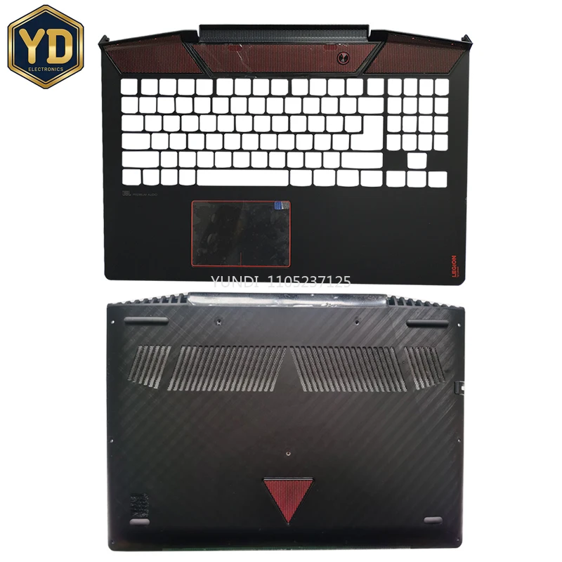 YD New Case For Lenovo Legion Y720 Y720-15 Y720-15IKB Palmrest Upper Cover With Touchpad/Laptop Bottom Base Case AM12M000700