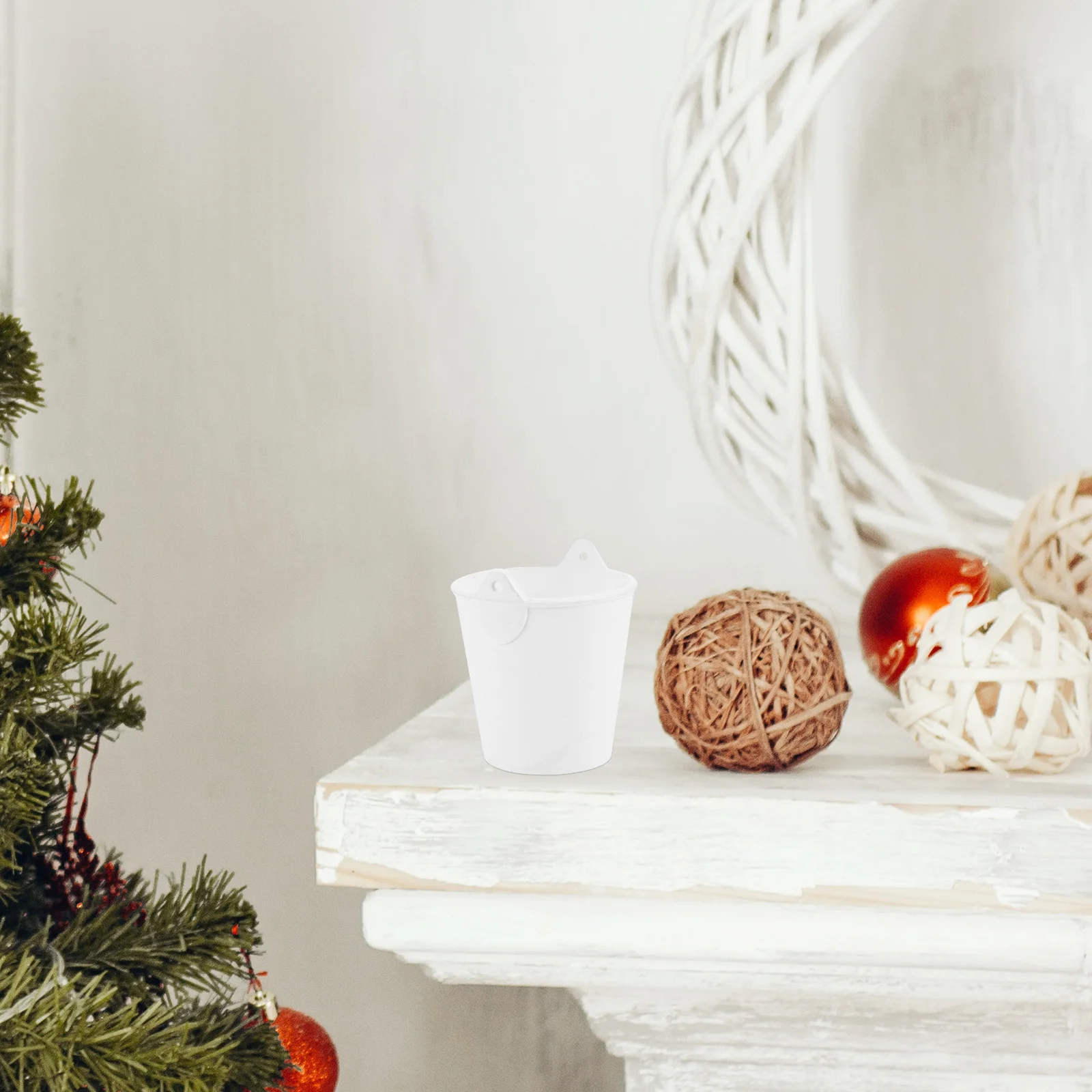 

10 шт. мини-ведра «сделай сам», пластиковые неокрашенные маленькие ведра, креативные принадлежности для рукоделия для настольного хранения, классные проекты