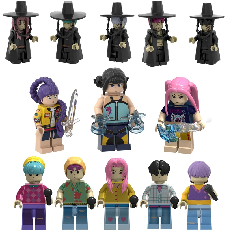 2027New product: KPop Demon Hunters Building Blocks, Rumi Assembly Model Doll, Building Blocks Toy ﻿