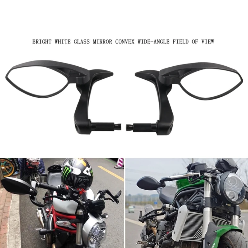 2024 New Electromobile Convex Rear View Mirror High-Definition  Back Side Mirror Motorbike Handlebar End Rearview Mirror