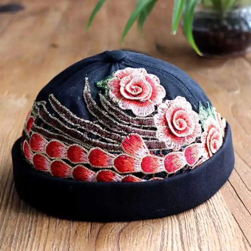 Free shipping muslimische Mützen für Männer Frauen chinesischen Stil häkeln Japan Hut Kufi islamische Kippah Hijab jüdische Baumwolle Winter Korea