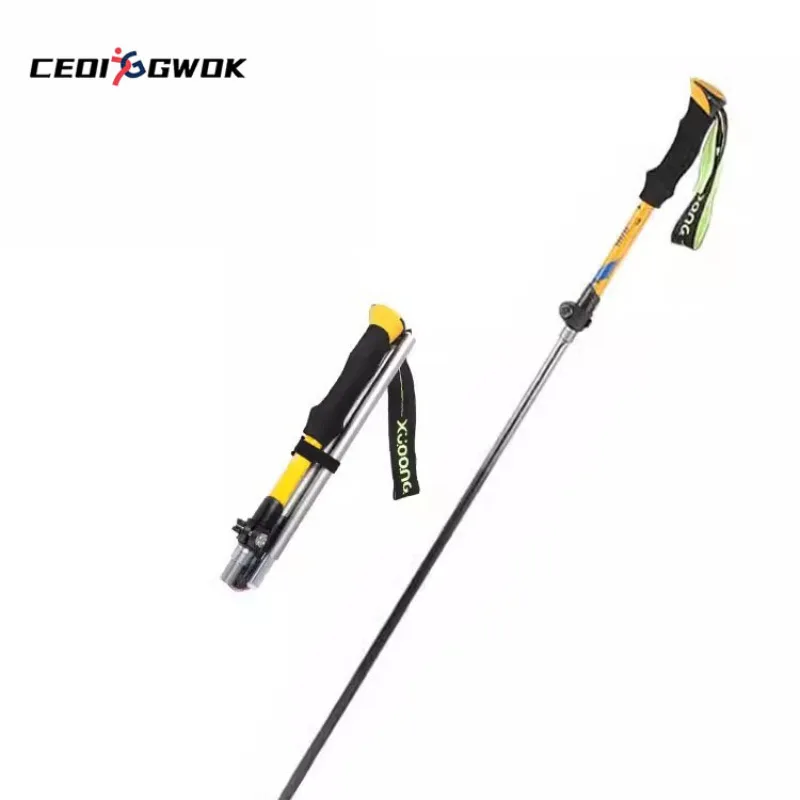 

CEOI GWOK Extremely Lightweight Professional Outdoor Folding Trekking Poles with EVA Handle for Comfortable Grip Trekking Poles