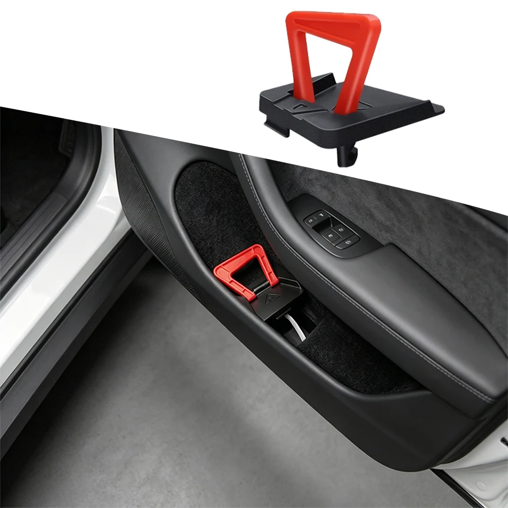for Tesla  Model Y Juniper Model YL 6-seat 2PCS Rear Door Emergency Handle Lock Safety Pull Rope Emergency Handle Car Accessory