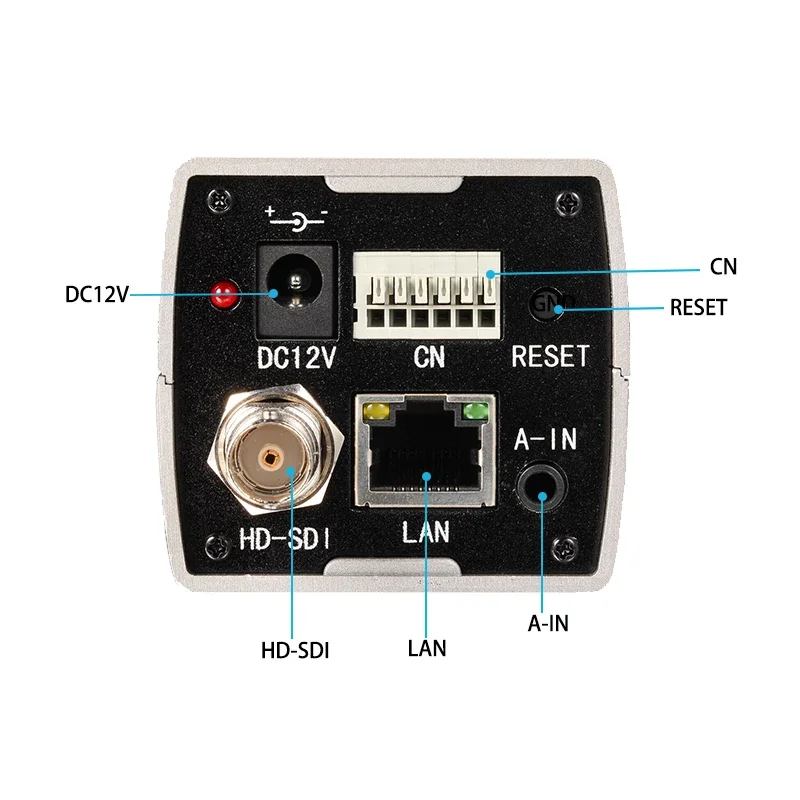 Haiwei H.264 H.265 1080P Manual Zoom Camera with SDI LAN RS485 Audio Interface for Video Conferencing and Live Broadcsting