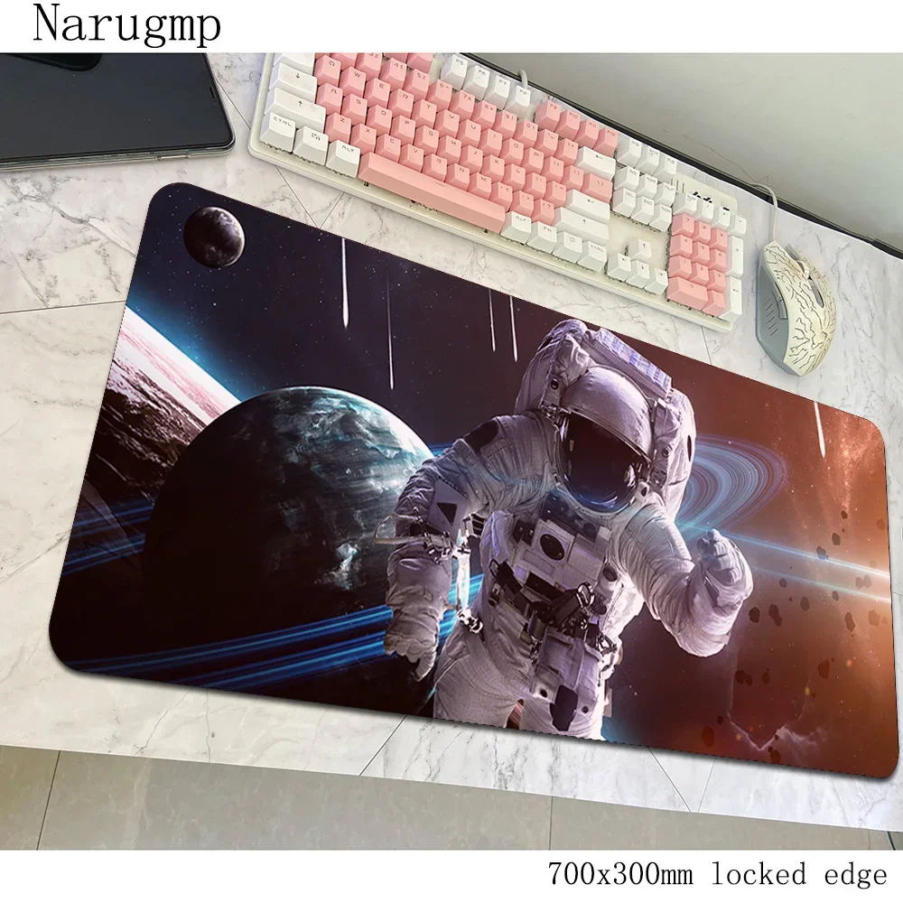 الخيال العلمي رائد الفضاء ماوس HD نمط الألعاب ماوس الوسادة 700x300x3 مللي متر جهاز كمبيوتر شخصي ألعاب اكسسوارات كبيرة حصيرة ثلاثية الأبعاد مكتب للحاسوب المحمول منصات