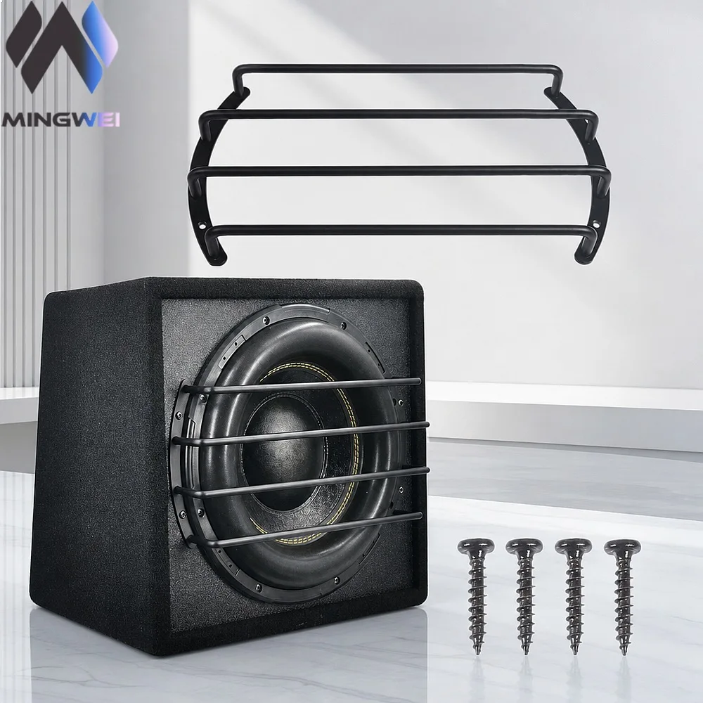 MW Audio 8 10 12 Zoll Subwoofer-Lautsprecher-Gitterabdeckung, robustes Metallgitter, Audio-Bar-Gitterschutz