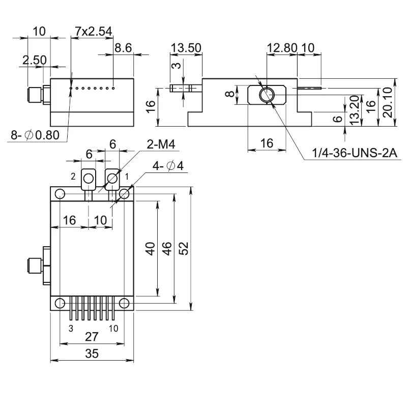 Removable 808nm 940nm 980nm 1050nm Fiber Output L-aser Module with SMA905 Connector