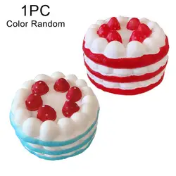 Strawberry cake slow rebound pinch pinch music pu soft stress relief toys simulation food students decompression toys wholesale