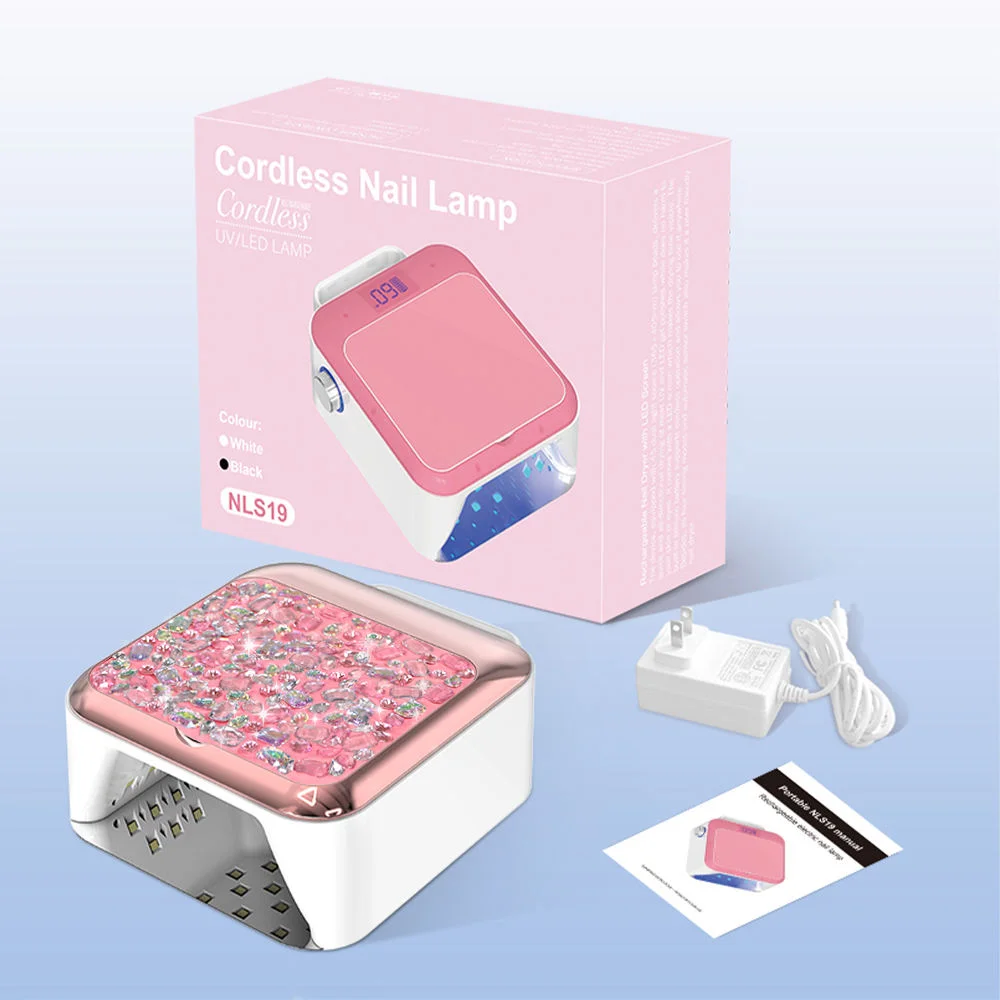 جديد قابلة للشحن الأشعة فوق البنفسجية LED مسمار مصباح 54 واط الماس مسمار مجفف هلام تلميع مصباح المهنية صالون المنزل علاج أداة