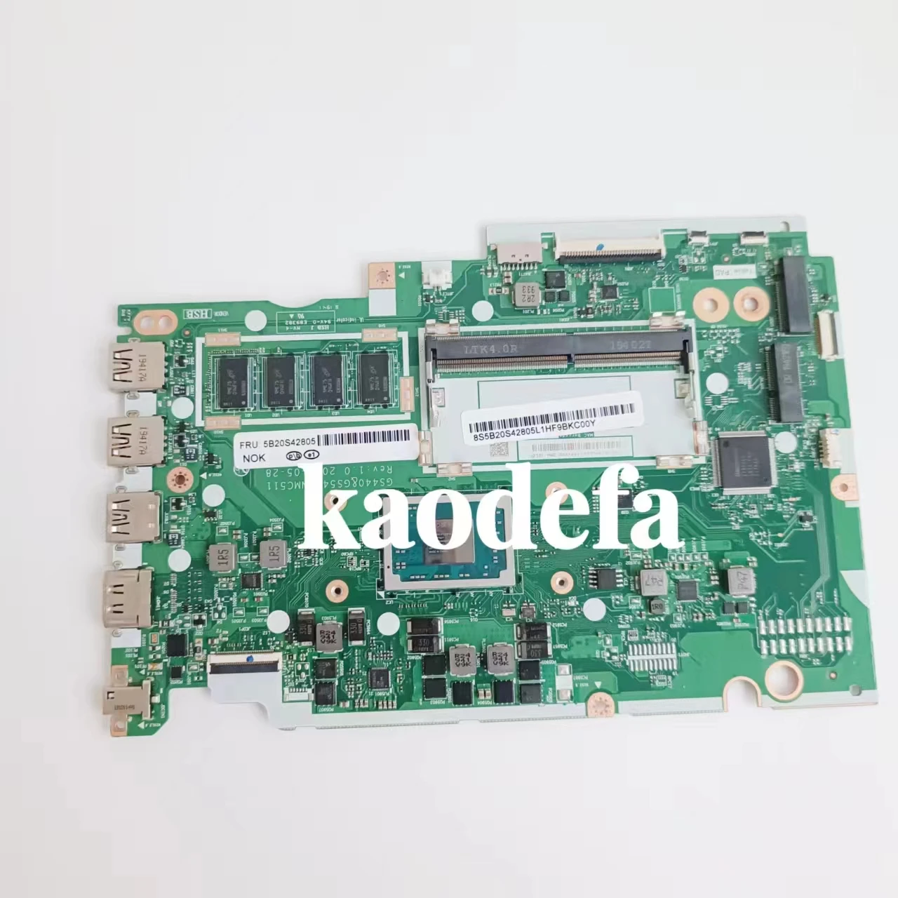 NM-C511 For Ideapad S145-15API Laptop Motherboard 81UT CPU: R3-3200U / R5-3500U / R7-3700U RAM: 4GB FRU: 5B20S42805 5B20S42804