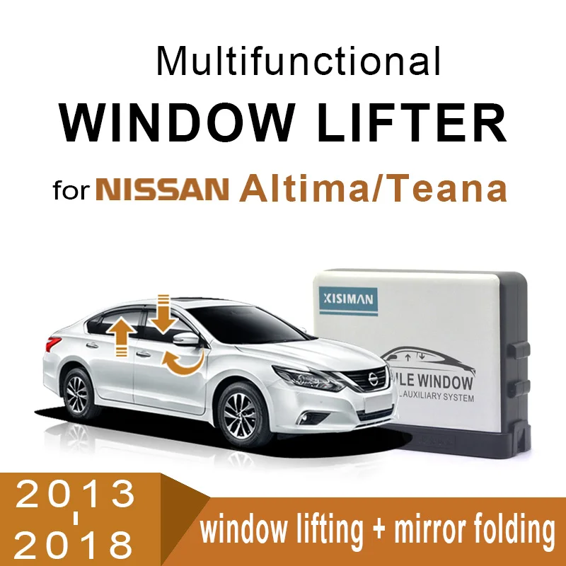 

Car Automatically 4 Door Window Closer Open Side Mirror Folder Folding Spread For Nissan Altima/Teana L33 2013-2018