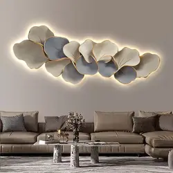 LED light light advanced sense new Chinese mural light modern light luxury living room sofa background wall painting bedroom