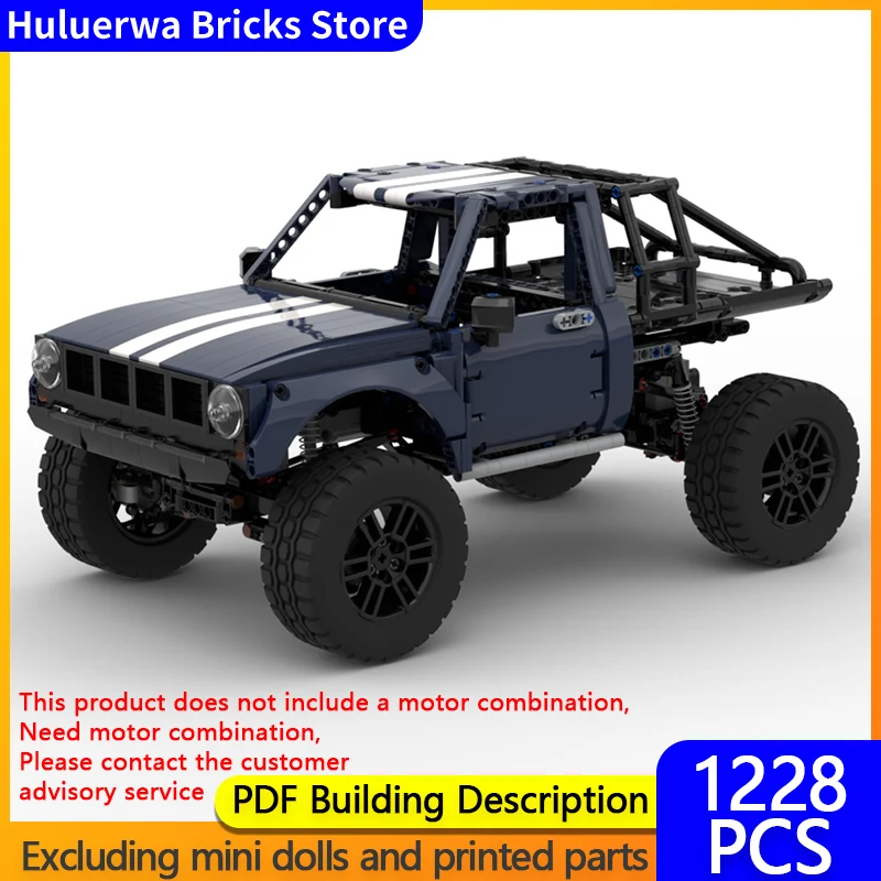 

Модель скоростного гоночного автомобиля MOC, строительные кирпичи, Hilux, модификация внедорожника, модульная технология, подарки, праздник, сборка, детские игрушки