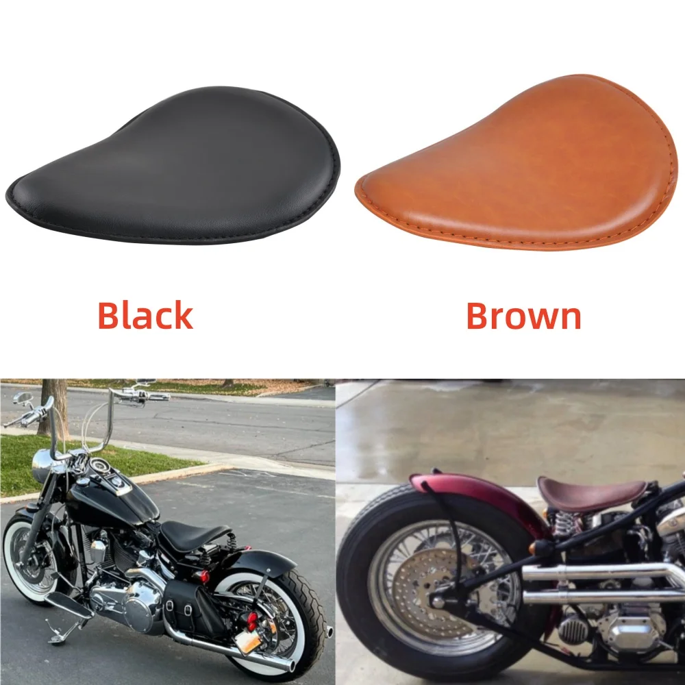 

Universal Vintage Saddle Cushion Motorcycle Retro Solo Seat For Harley Sportster Custom Chopper Bobber Honda Yamaha Suzuki