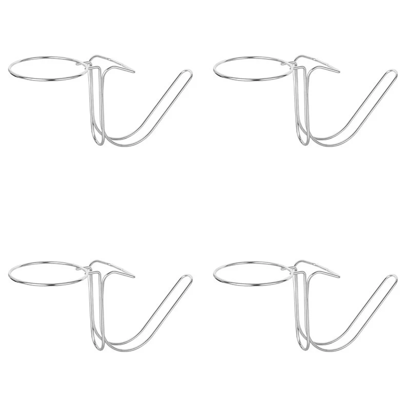 GIGI 4X Desktop Ice Bucket Stand Cooler Stand Beerbarrel Rack Wine Bucket Stand For Outdoor Cocktail Parties Cooking Silver
