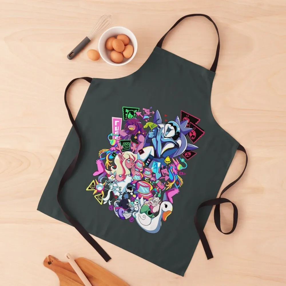 

DELTARUNE Chapter Apron Kitchen Special Accessories household woman For Home Accessories Cute Kitchen Apron