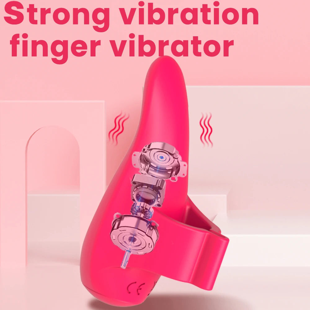 Silicone Finger Vibrator For Women Clit Stimulator G-spot Vibrator Clitoral Stimulation Massager Female Masturbation Sex Product