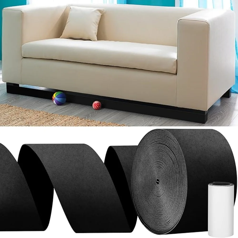 New 3-6M Sofa Bottom Panel Prevent Pets From Entering Toy Blocker Furniture Dust Gap Barrier Strip Nylon Adjustable Fixed Strap