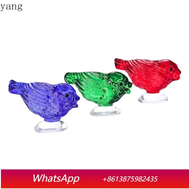 

CX exquisite glass bird home gift car desktop ornament