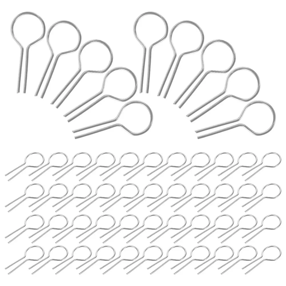 

200Pcs Ceramic Firing Hanging Hooks R-Shaped High Temperature Nichrome Wire DIY Pendant Craft Glass Fusing Jewelry Supplies