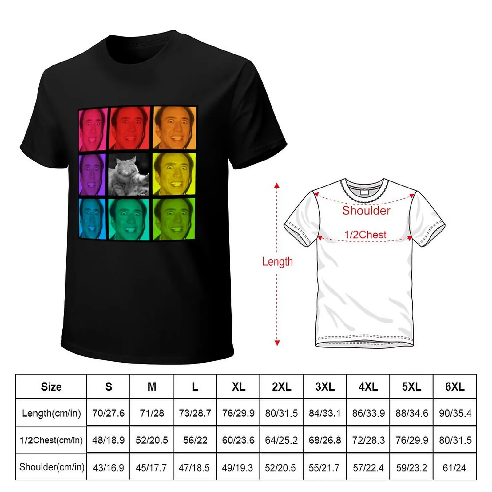 Nicolas Cage Stage Name Actor Filmmaker Coppola Received Many Awards Rainbow Feat Nic Cage Cat Cool T-Shirt
