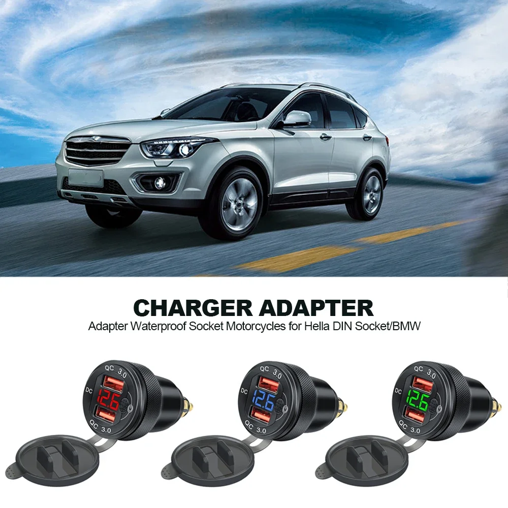ユニバーサル防水 30 ワット QC3.0 USB タイプ C PD 急速充電器電源アダプターヘラプラグソケットドゥカティトライアンフオートバイ用
