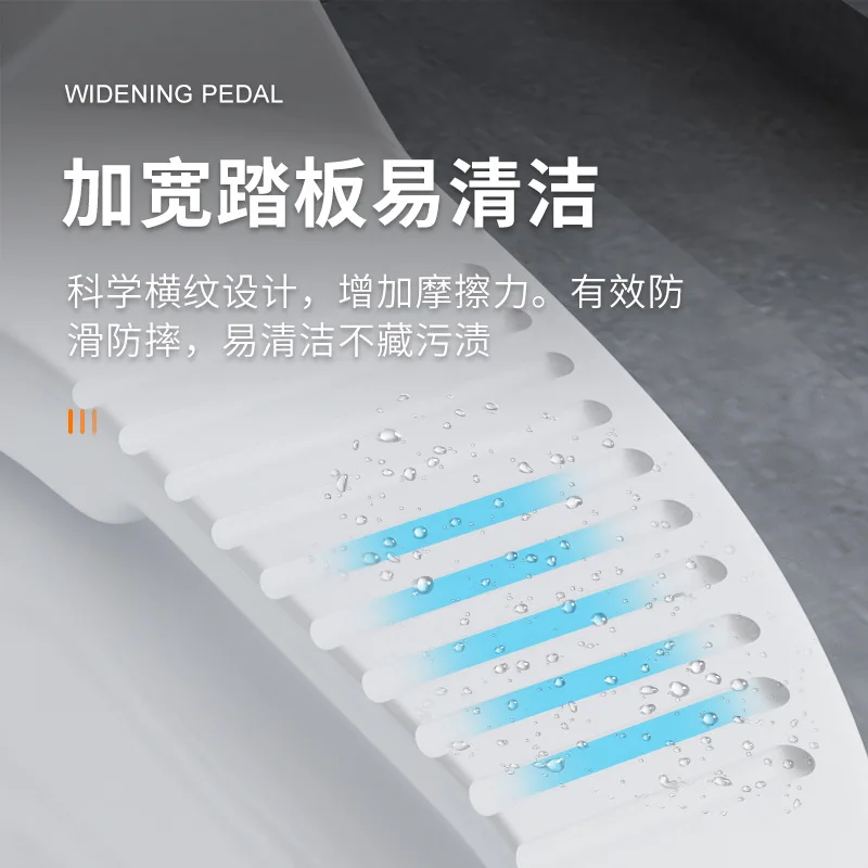 Squatting dual-purpose toilet strong direct flush toilet household widening pipe to prevent toilet blockage toilet