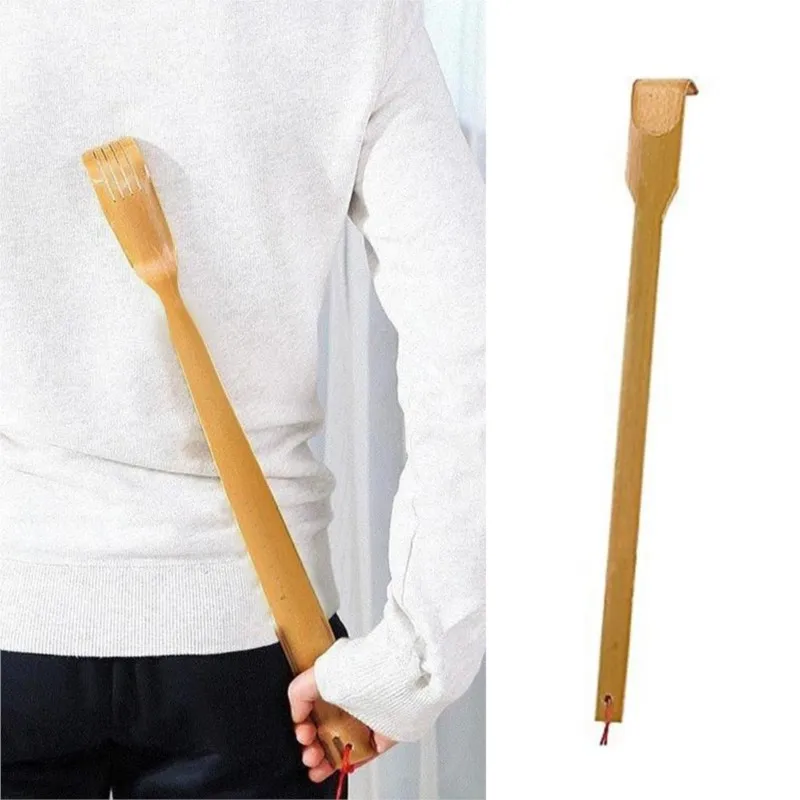 

42cm Long Wooden Itch Massage Roller Body Stick Roller Back Scratcher Bamboo Massager Back Scratcher