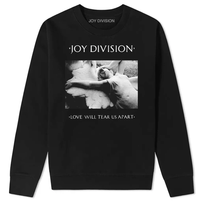 

Love Will Tear Us Apart Joy Division Long Sve Hoodie Cotton Youth Casual Faion Print round Ne Sweatirt for Autumn