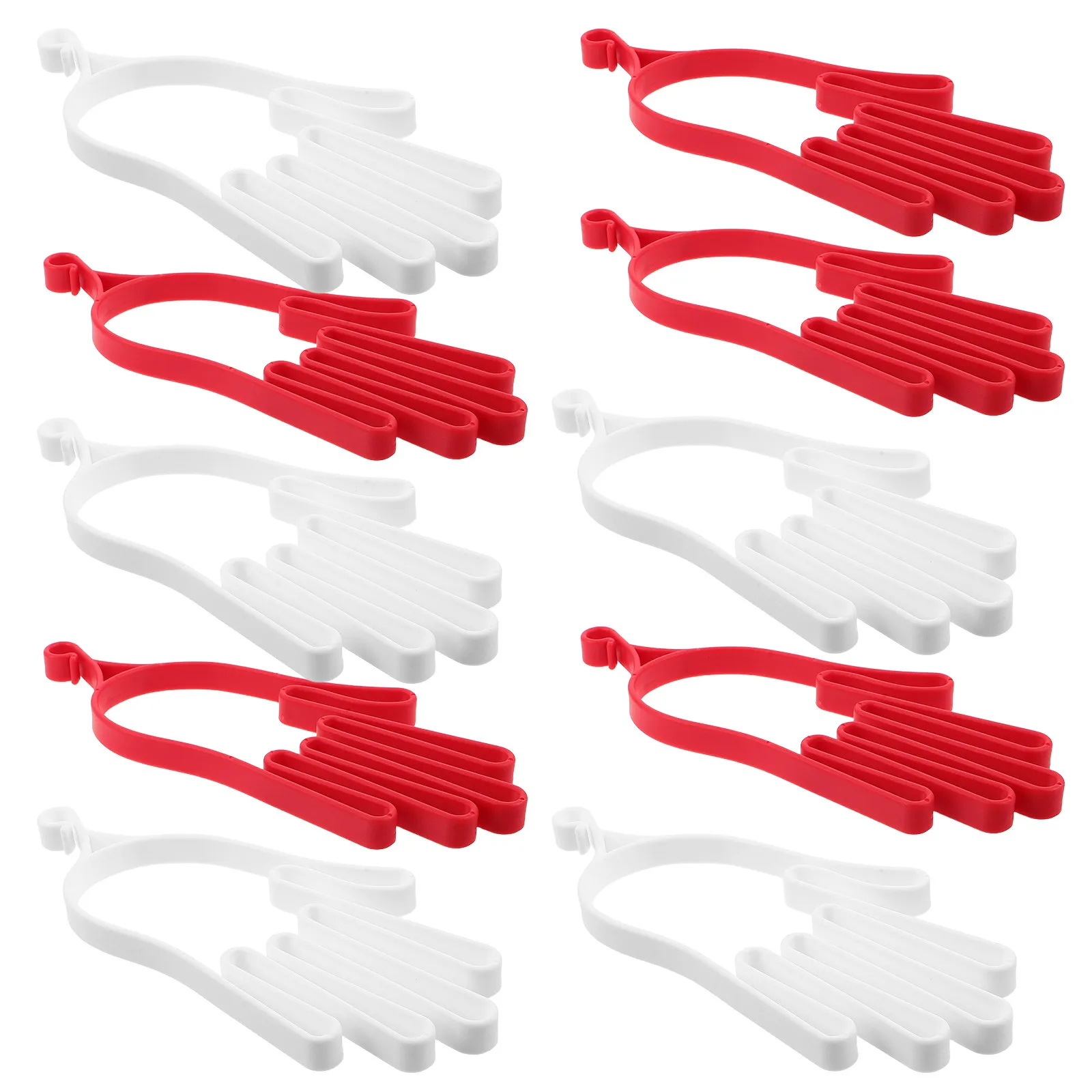 10Pcs Golf Glove Holders Plastic Drying Rack Compact Organizer Space Saving Glove Stretcher Support Frame for Men Women Outdoors