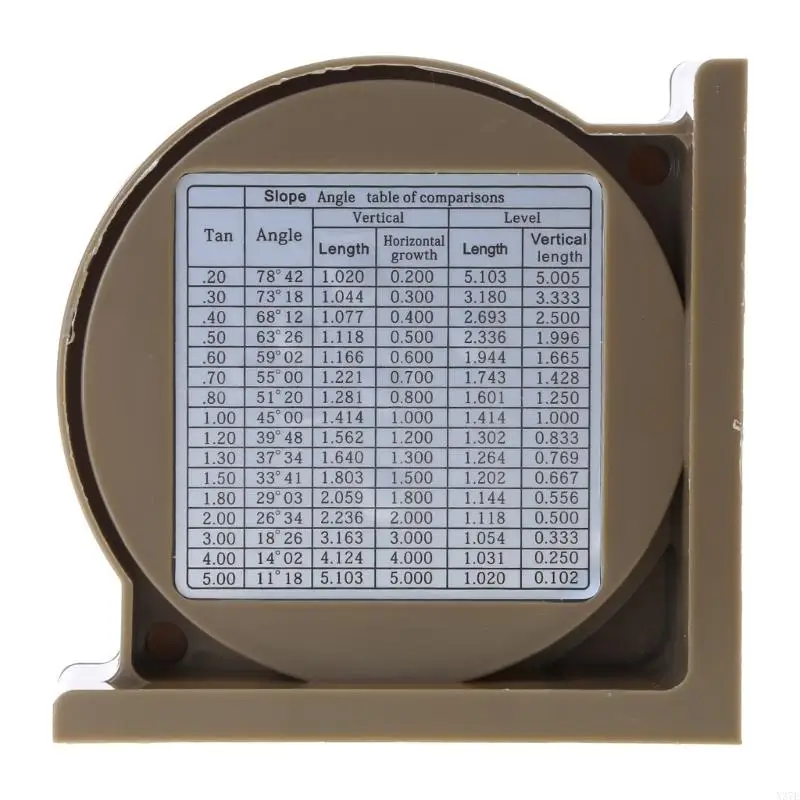 X37E Magnetic Slope Level Meter for Roof Pitch Stair Slope Drainage Angles with Horizontal and Vertical Bubble Portable