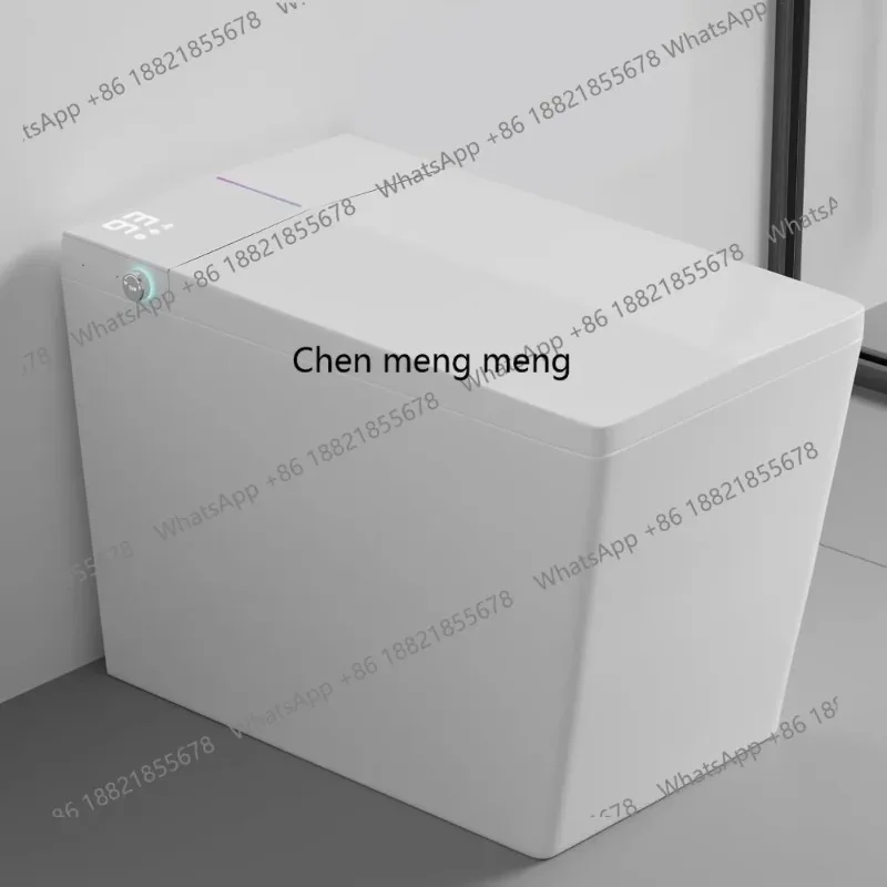 A17 Square Smart Toilet with Tank Built-in,Square With Auto Flush, Rectagnle Heated Bidet & Drying, Night Light Convenient For S