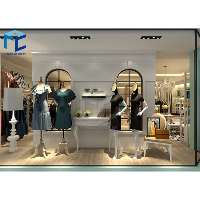 2025customized.Fashion Mall Clothes Kiosk Design Ladies Clothes Shop Design Clothes Furniture