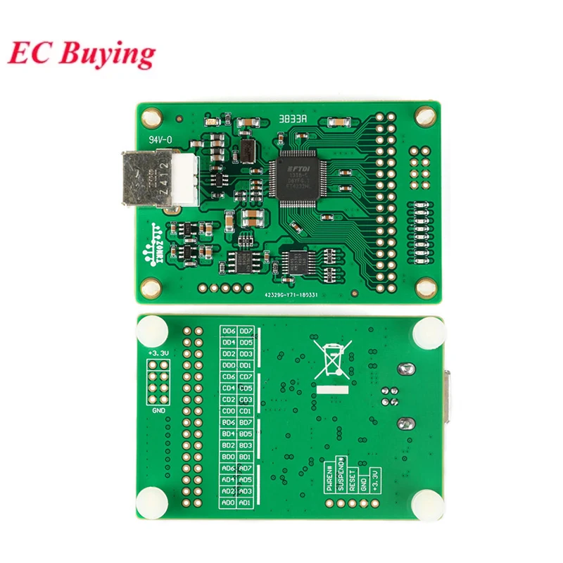 FT4232HL FT4232 Development Board USB to Serial Port Module SPI I2C IIC Onboard AT93C46 High Speed USB 2.0 Data Acquisition