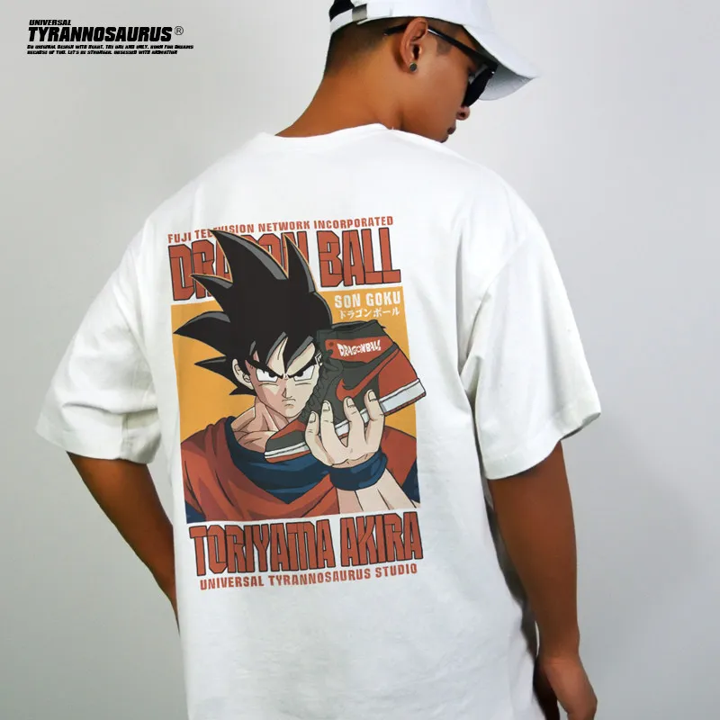

2026 New Edition Dragon Ball Anime Collaboration Short-Sleeved T-Shirt (Men's and Women's Cotton Round Collar)