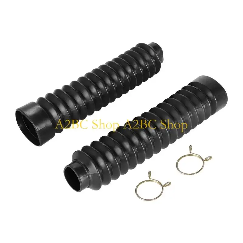 A2BC Motorcycle Front Fork Dust Protector Set Flexible Rubber Cover Dust Guard For Shock Damper Dirt Prevention