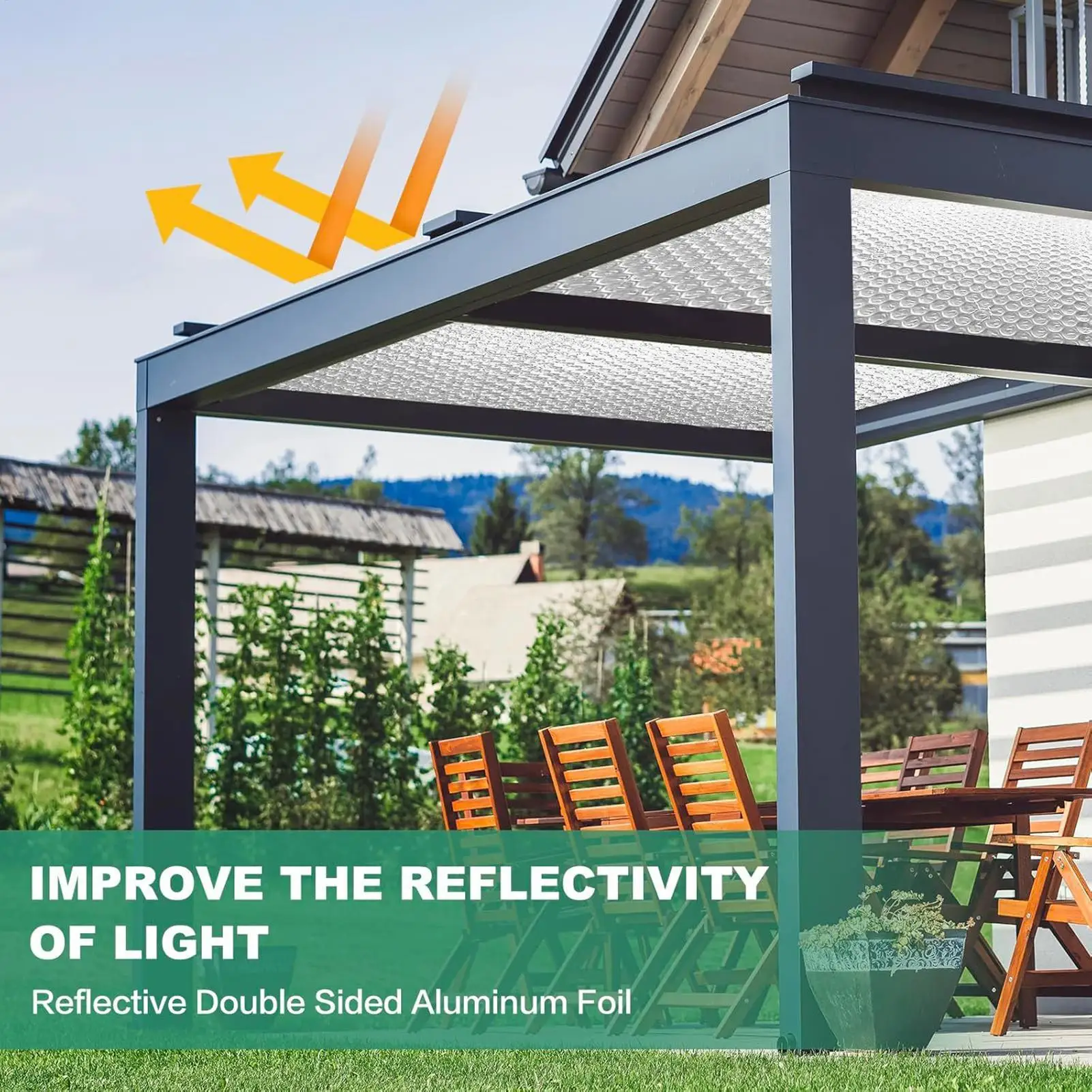 

Window Insulation Double-Side Thermal Insulating Sheet Reflective Window Insulation For RV Roof Garage Door Truck Automotive