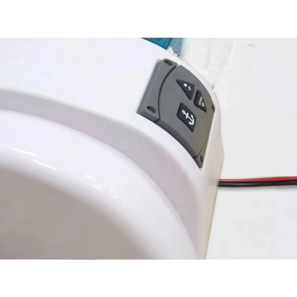 12V Electric AutoDepoly Anchor Winch 45 lb. 20KG Anchor Saltwater Ocean Floating Boat
