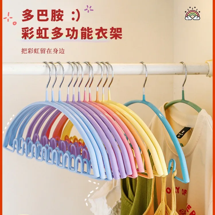 

Rainbow wave hanger underwear sling hanger multifunctional vest artifact anti-slip dormitory good things for students in the