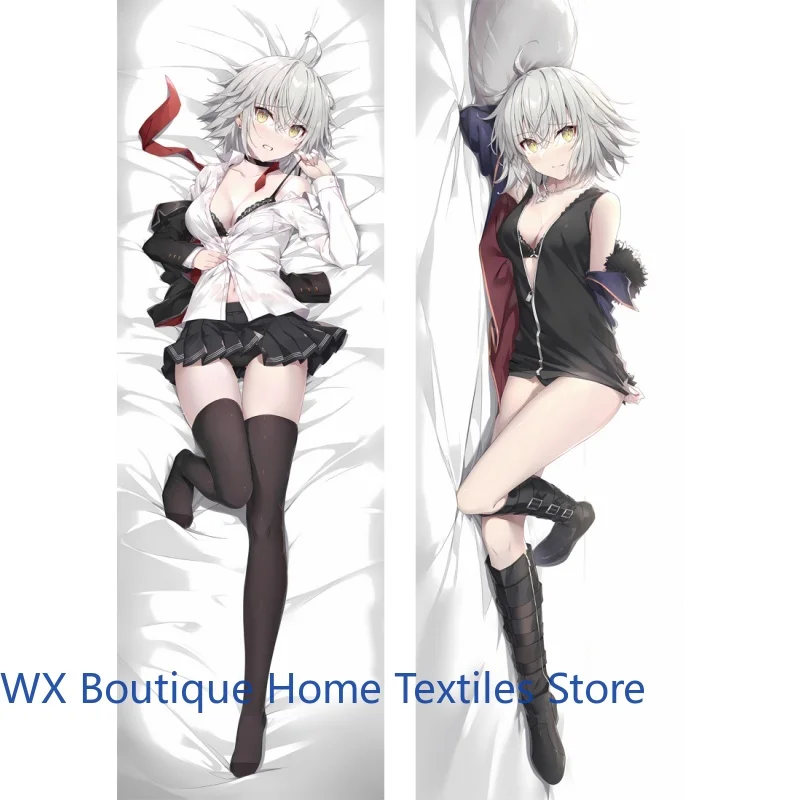 

Anime Joan of Arc Dakimakura Hugging Body Pillow Case Fate Grand Order HD Printed Peach Skin Pillow Cover