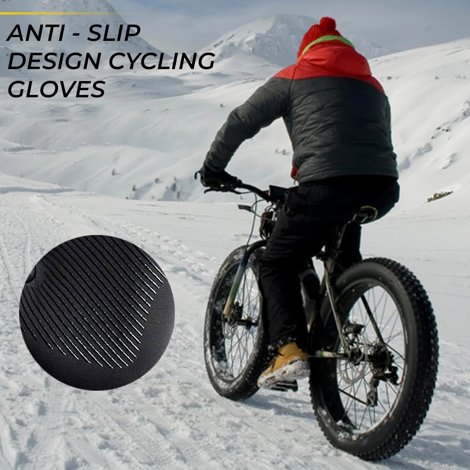 Running Gear Winter Men - Guantes de Ciclismo de Invierno MuqiNush,